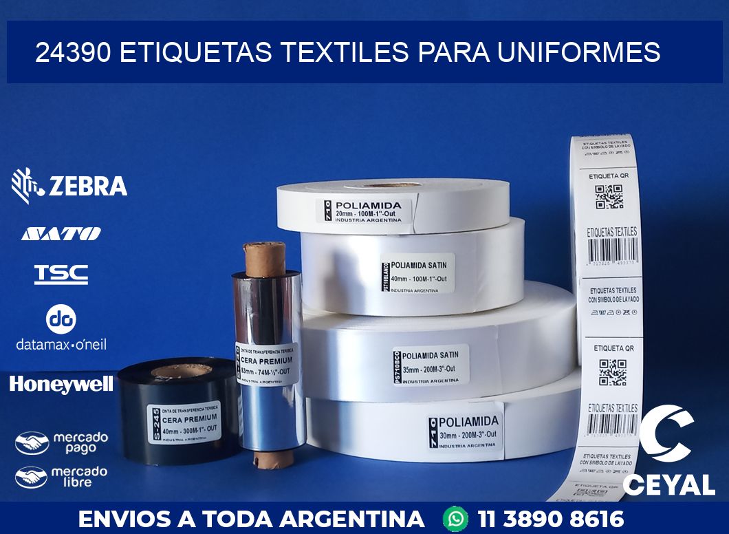 24390 ETIQUETAS TEXTILES PARA UNIFORMES