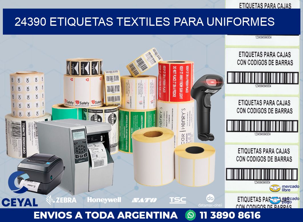 24390 ETIQUETAS TEXTILES PARA UNIFORMES