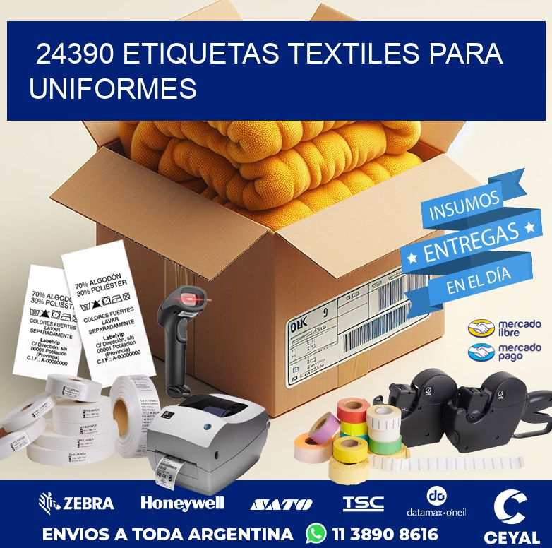 24390 ETIQUETAS TEXTILES PARA UNIFORMES