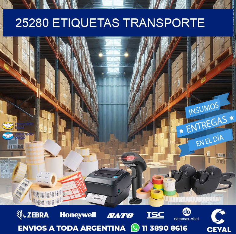 25280 ETIQUETAS TRANSPORTE