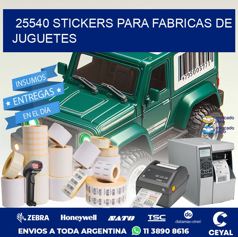 25540 STICKERS PARA FABRICAS DE JUGUETES