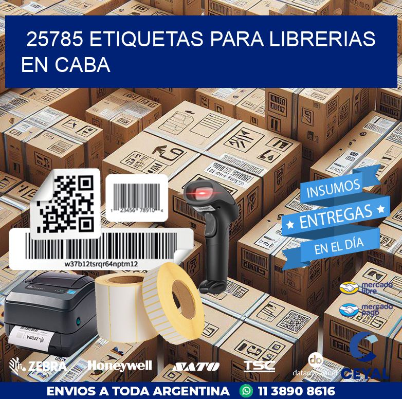 25785 ETIQUETAS PARA LIBRERIAS EN CABA