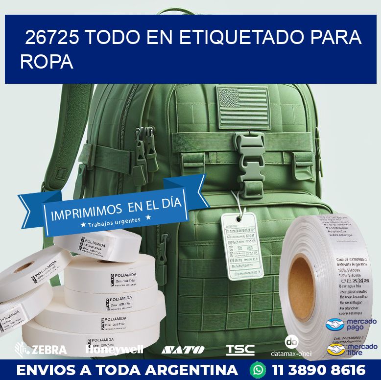 26725 TODO EN ETIQUETADO PARA ROPA