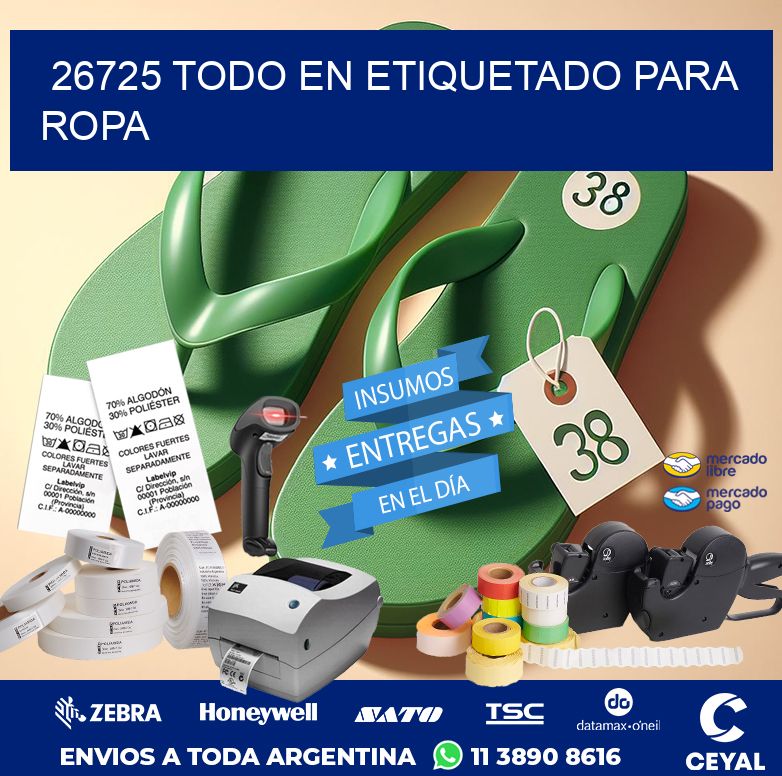 26725 TODO EN ETIQUETADO PARA ROPA
