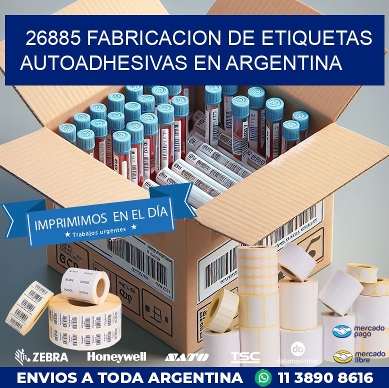 26885 FABRICACION DE ETIQUETAS AUTOADHESIVAS EN ARGENTINA
