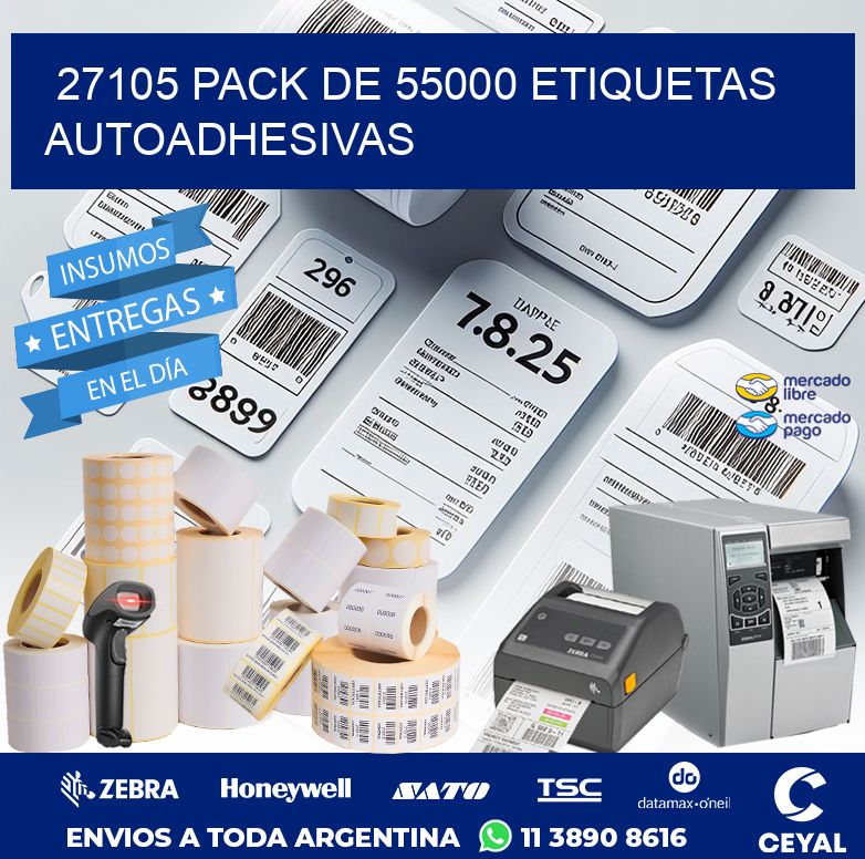 27105 PACK DE 55000 ETIQUETAS AUTOADHESIVAS