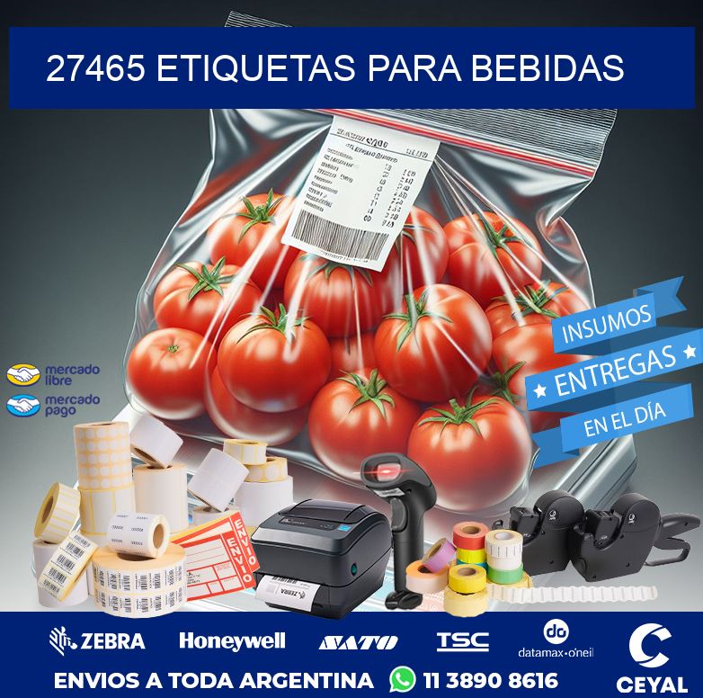 27465 ETIQUETAS PARA BEBIDAS