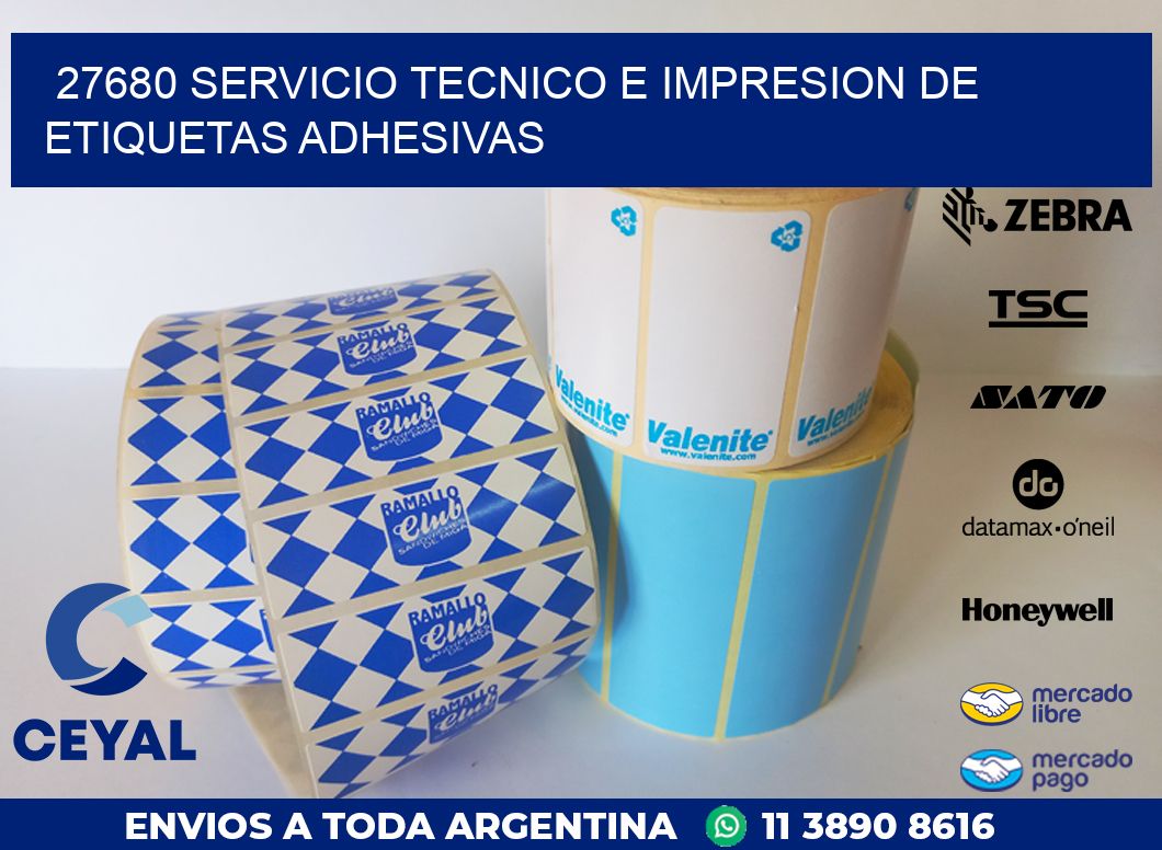 27680 SERVICIO TECNICO E IMPRESION DE ETIQUETAS ADHESIVAS