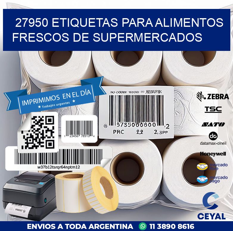 27950 ETIQUETAS PARA ALIMENTOS FRESCOS DE SUPERMERCADOS