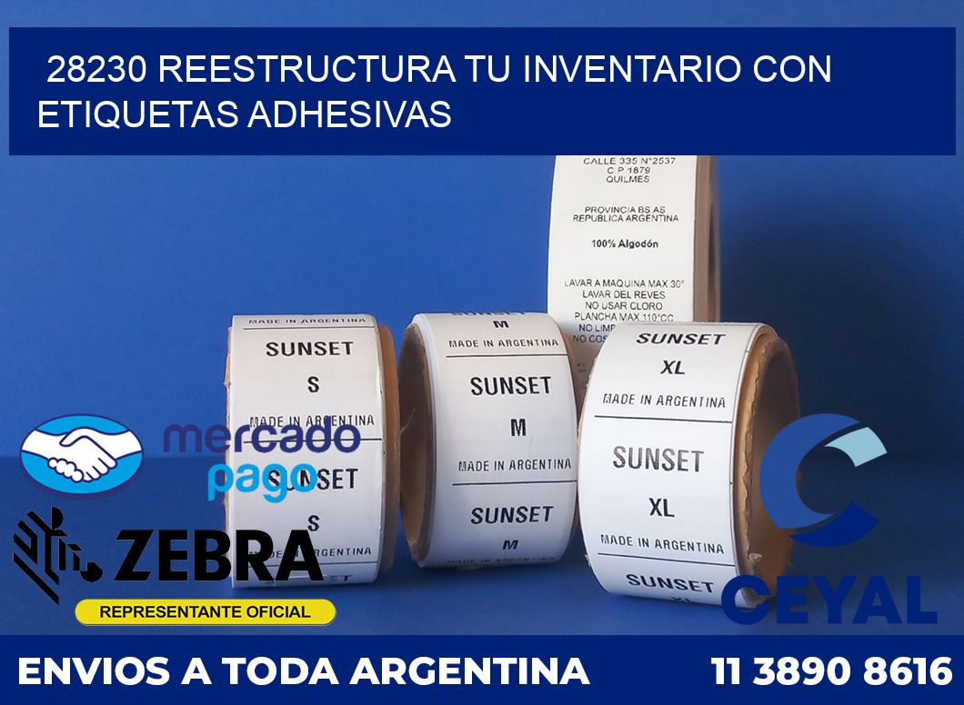 28230 REESTRUCTURA TU INVENTARIO CON ETIQUETAS ADHESIVAS