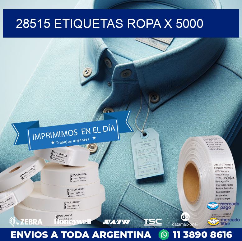 28515 ETIQUETAS ROPA X 5000
