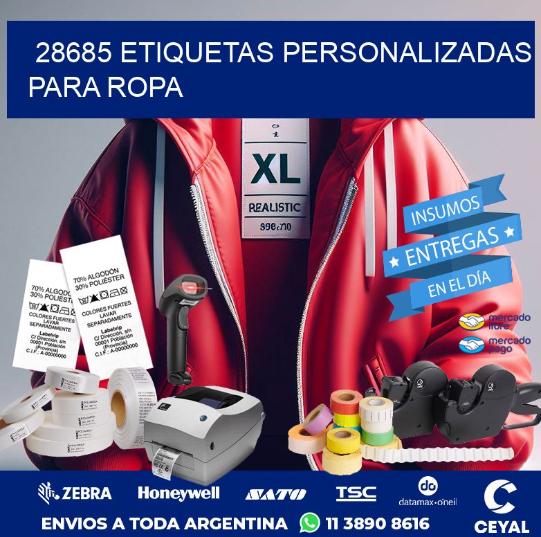 28685 ETIQUETAS PERSONALIZADAS PARA ROPA