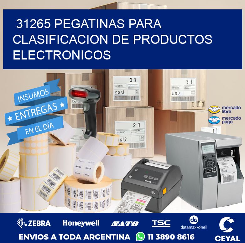 31265 PEGATINAS PARA CLASIFICACION DE PRODUCTOS ELECTRONICOS