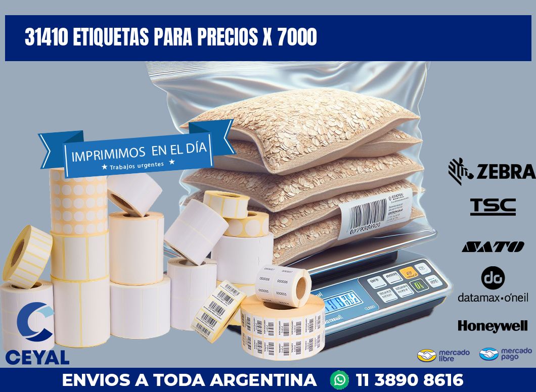 31410 ETIQUETAS PARA PRECIOS X 7000