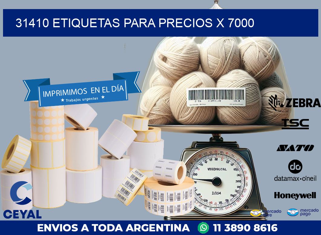 31410 ETIQUETAS PARA PRECIOS X 7000