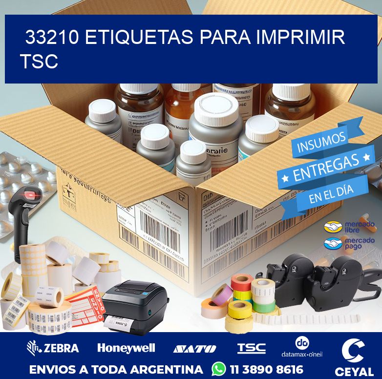33210 ETIQUETAS PARA IMPRIMIR TSC