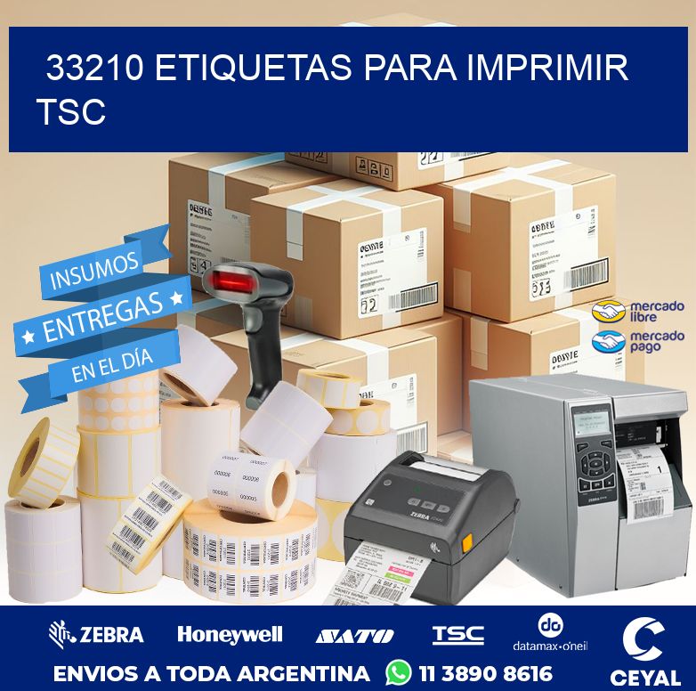 33210 ETIQUETAS PARA IMPRIMIR TSC