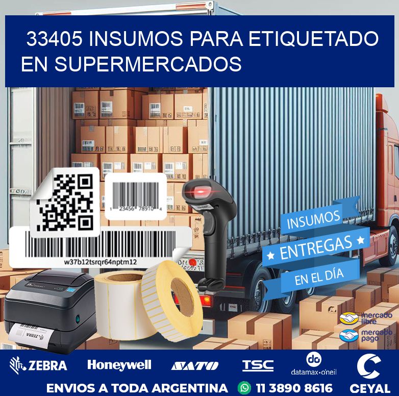 33405 INSUMOS PARA ETIQUETADO EN SUPERMERCADOS