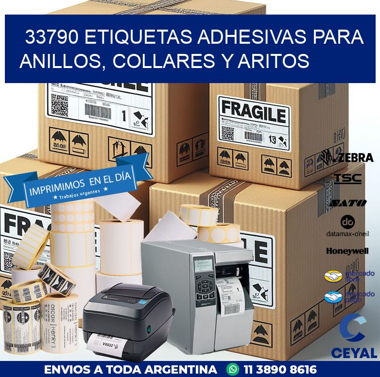 33790 ETIQUETAS ADHESIVAS PARA ANILLOS, COLLARES Y ARITOS
