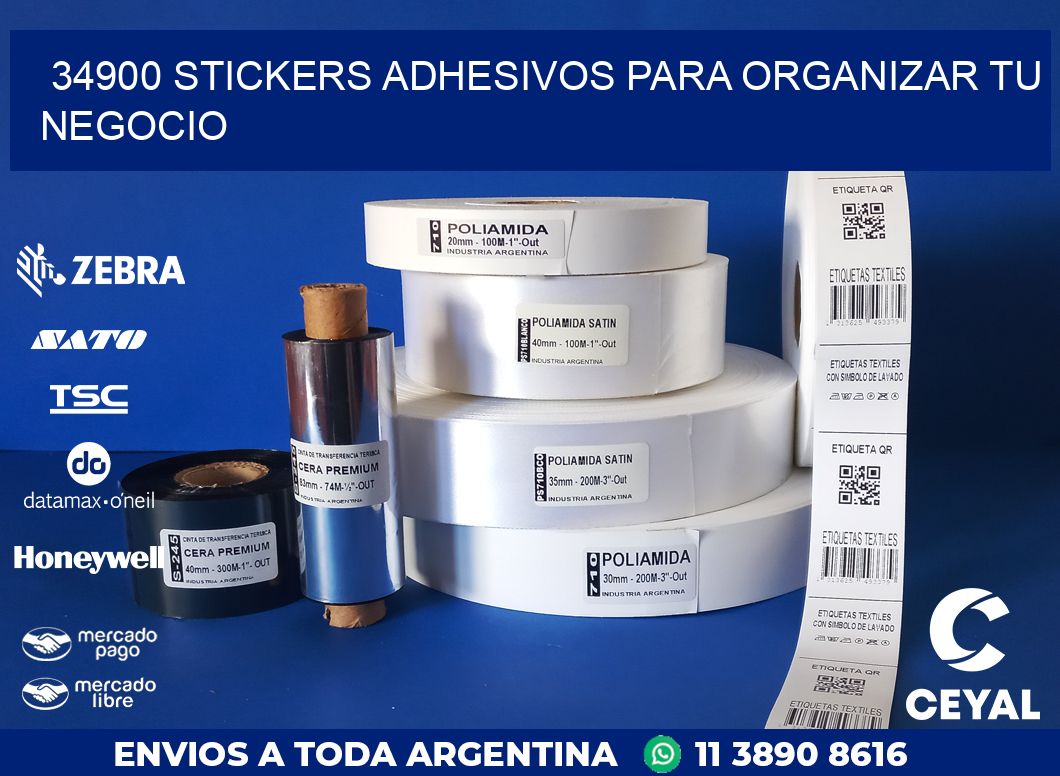 34900 STICKERS ADHESIVOS PARA ORGANIZAR TU NEGOCIO