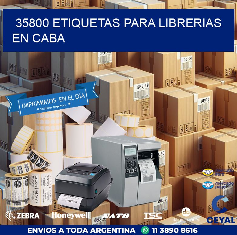 35800 ETIQUETAS PARA LIBRERIAS EN CABA