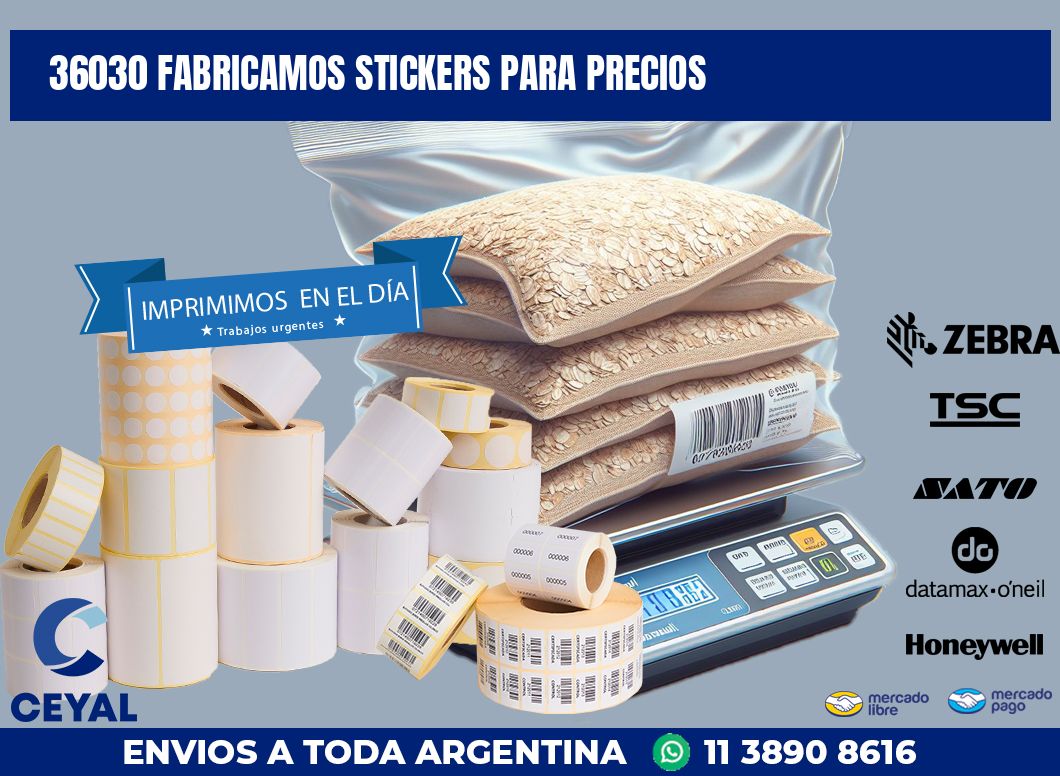 36030 FABRICAMOS STICKERS PARA PRECIOS
