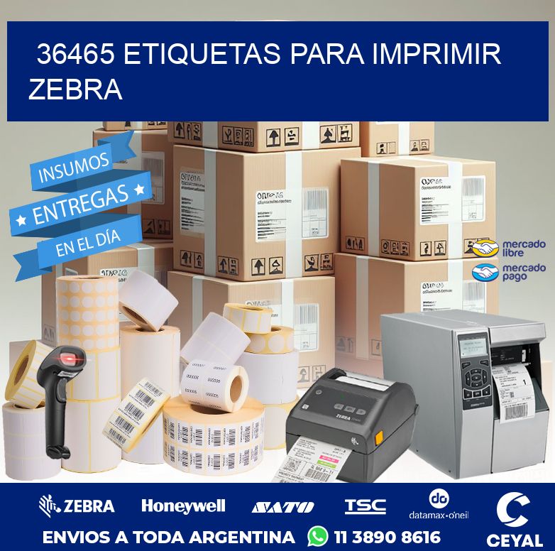 36465 ETIQUETAS PARA IMPRIMIR ZEBRA