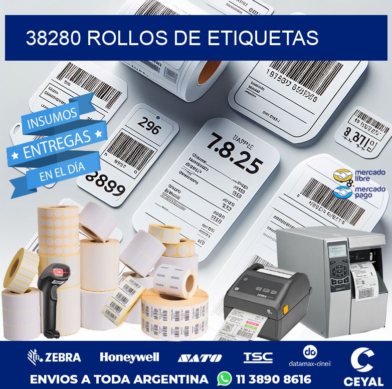 38280 ROLLOS DE ETIQUETAS