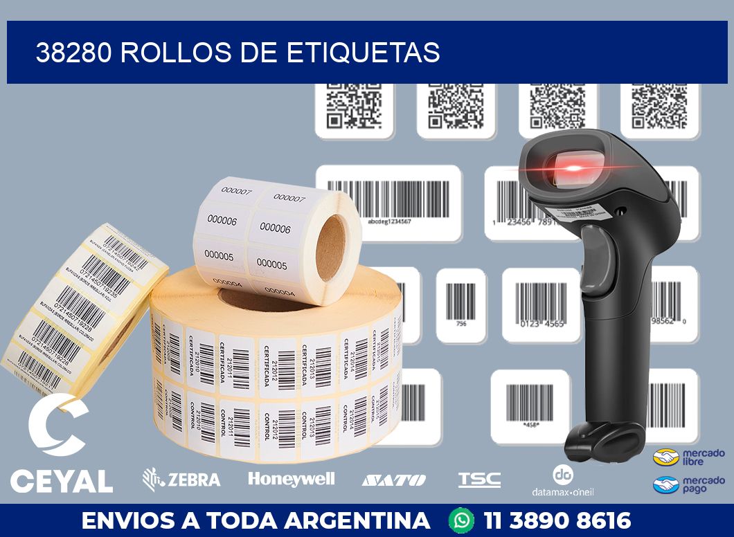 38280 ROLLOS DE ETIQUETAS