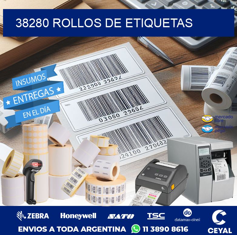 38280 ROLLOS DE ETIQUETAS