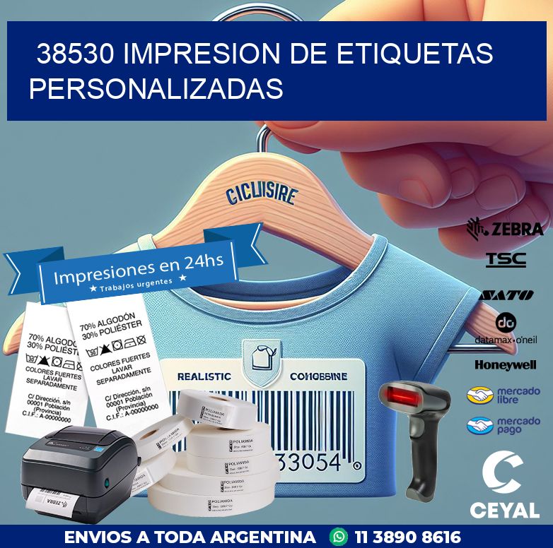 38530 IMPRESION DE ETIQUETAS PERSONALIZADAS