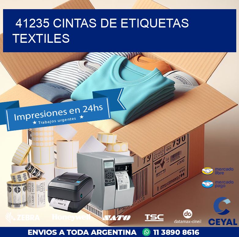 41235 CINTAS DE ETIQUETAS TEXTILES