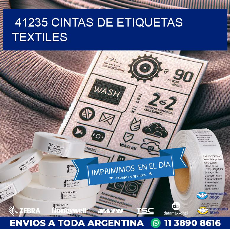 41235 CINTAS DE ETIQUETAS TEXTILES