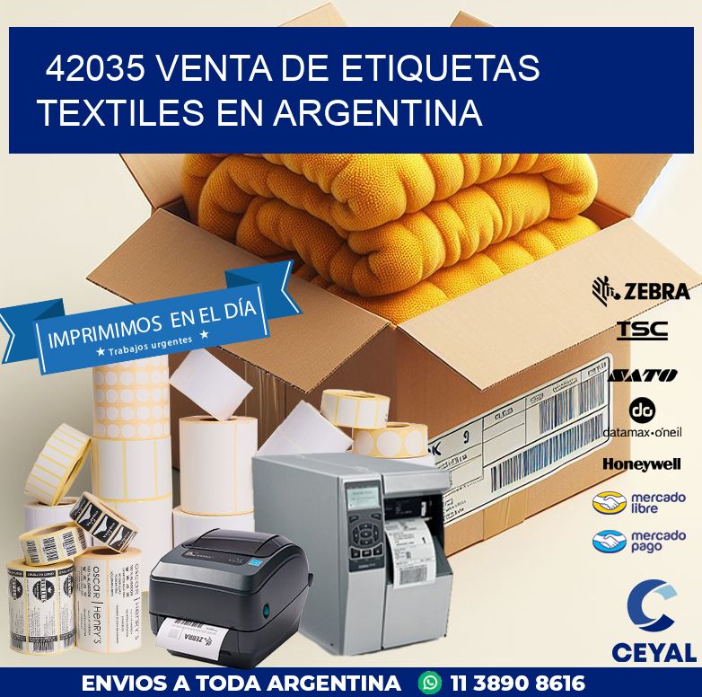 42035 VENTA DE ETIQUETAS TEXTILES EN ARGENTINA