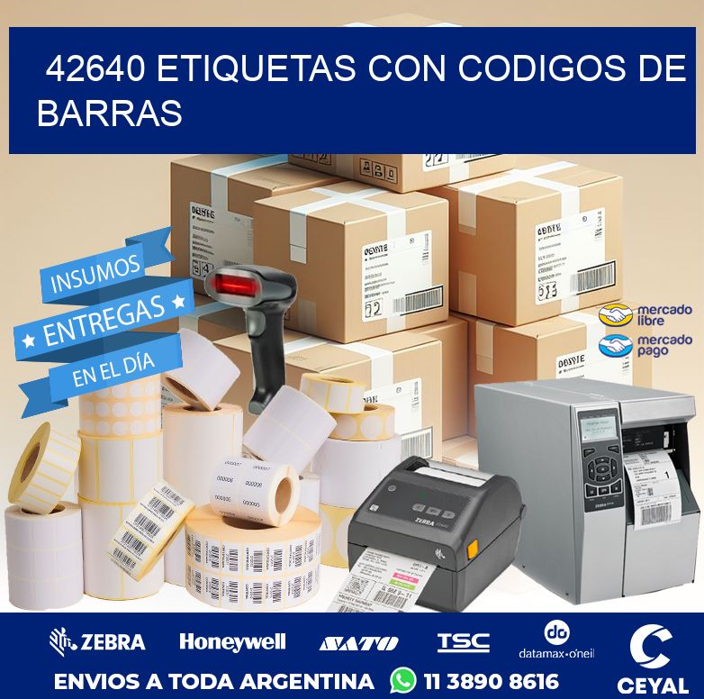 42640 ETIQUETAS CON CODIGOS DE BARRAS