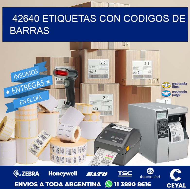 42640 ETIQUETAS CON CODIGOS DE BARRAS