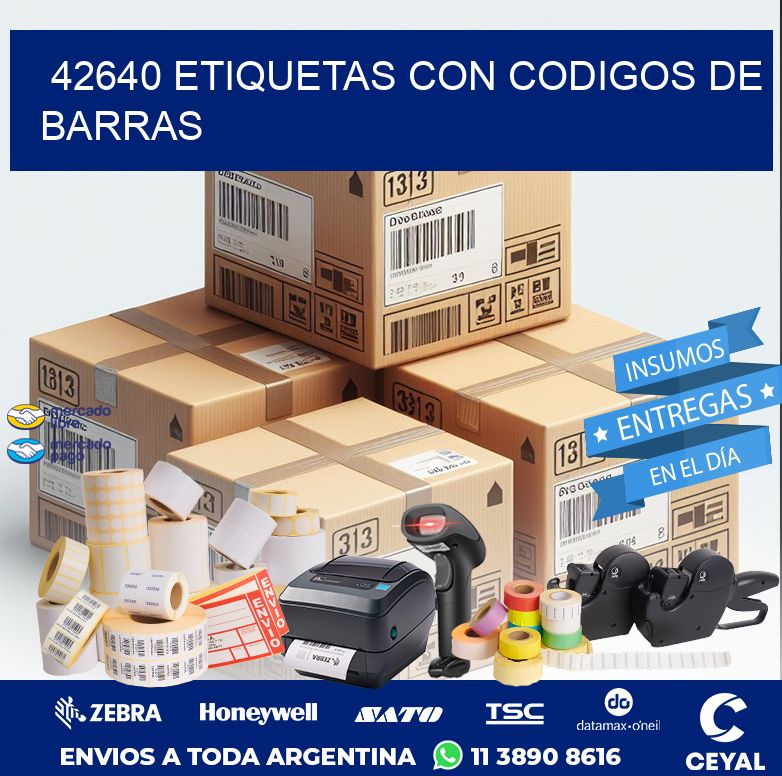 42640 ETIQUETAS CON CODIGOS DE BARRAS