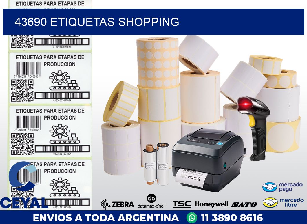 43690 ETIQUETAS SHOPPING