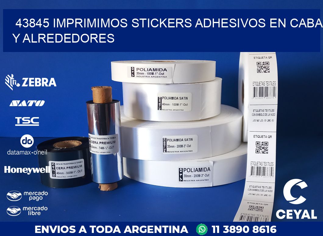 43845 IMPRIMIMOS STICKERS ADHESIVOS EN CABA Y ALREDEDORES