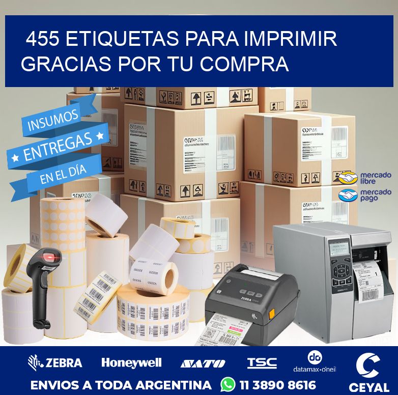 455 ETIQUETAS PARA IMPRIMIR GRACIAS POR TU COMPRA