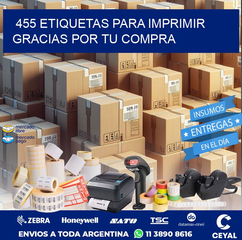455 ETIQUETAS PARA IMPRIMIR GRACIAS POR TU COMPRA