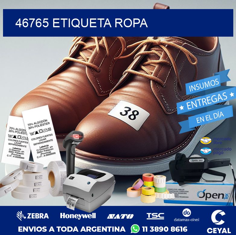 46765 ETIQUETA ROPA