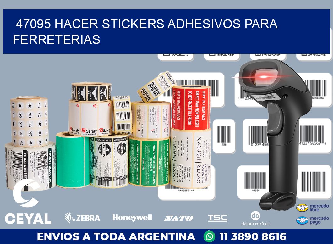 47095 HACER STICKERS ADHESIVOS PARA FERRETERIAS