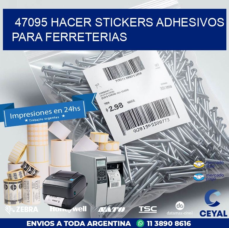 47095 HACER STICKERS ADHESIVOS PARA FERRETERIAS