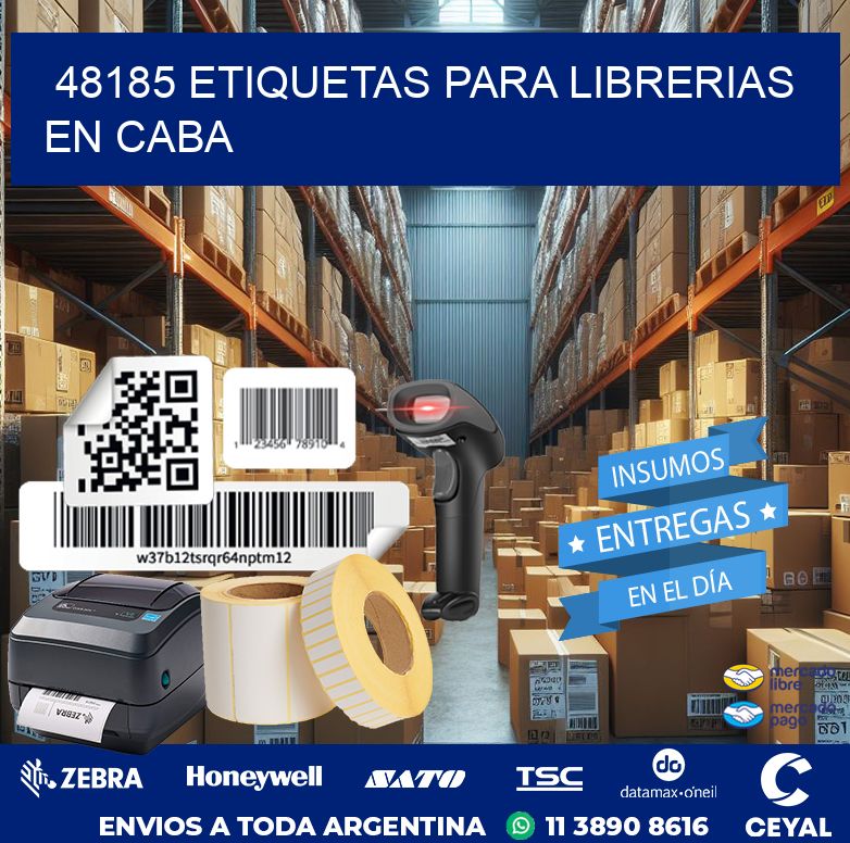 48185 ETIQUETAS PARA LIBRERIAS EN CABA