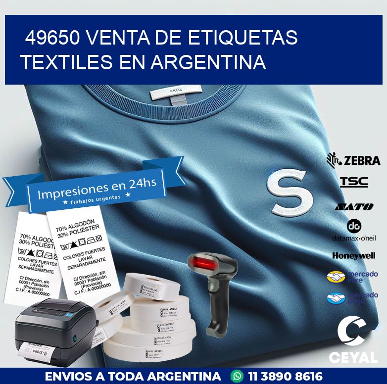49650 VENTA DE ETIQUETAS TEXTILES EN ARGENTINA