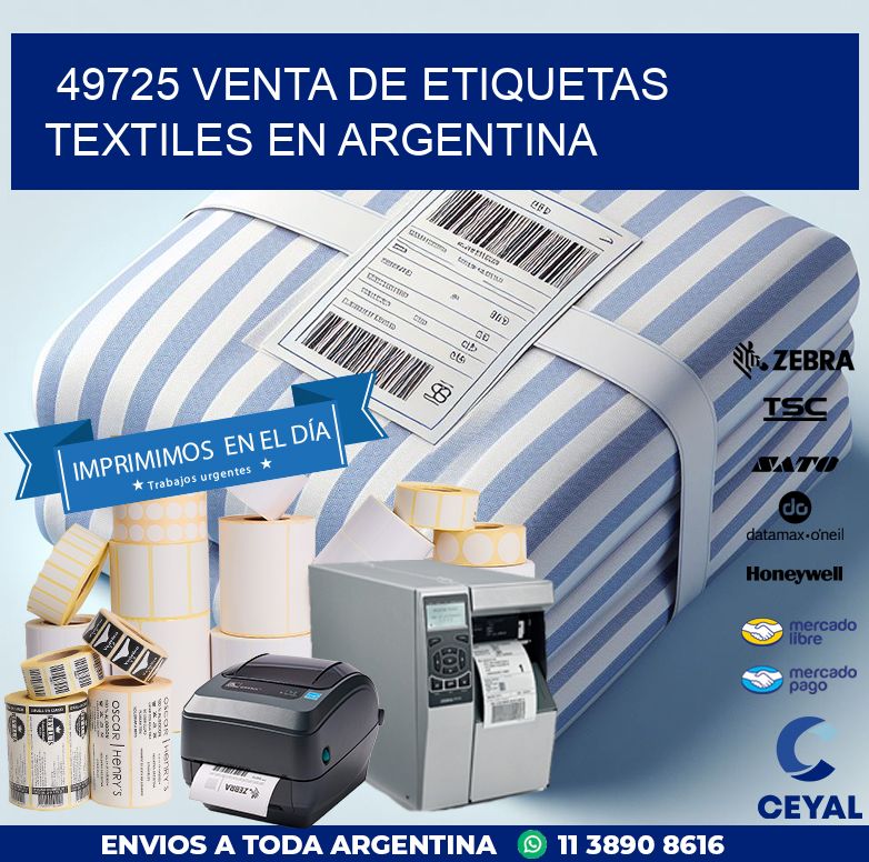 49725 VENTA DE ETIQUETAS TEXTILES EN ARGENTINA