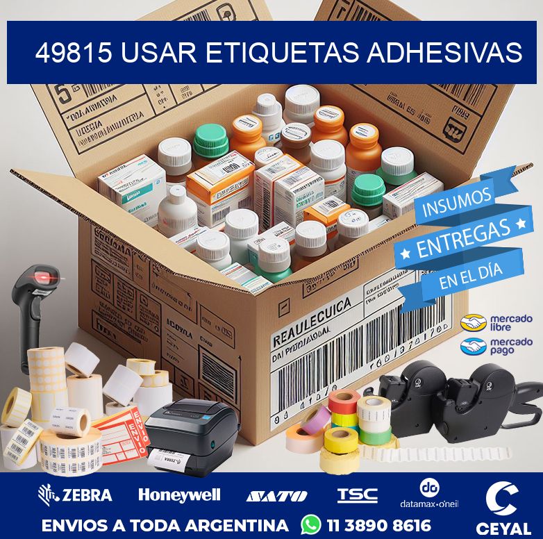 49815 USAR ETIQUETAS ADHESIVAS
