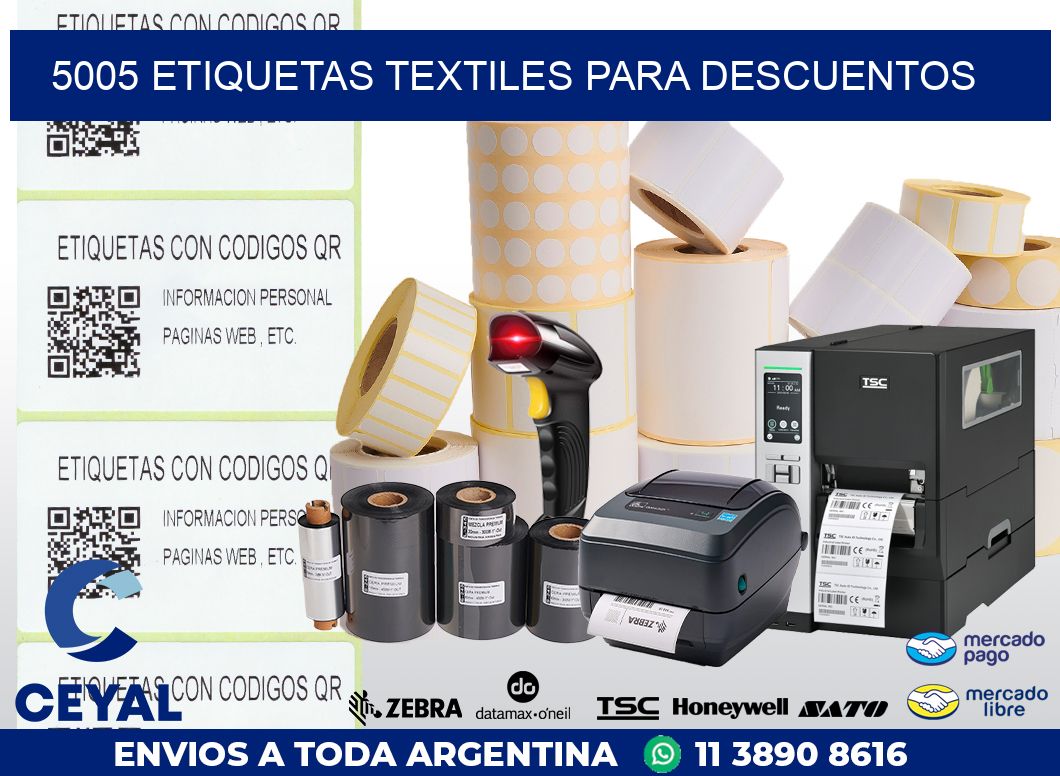 5005 ETIQUETAS TEXTILES PARA DESCUENTOS