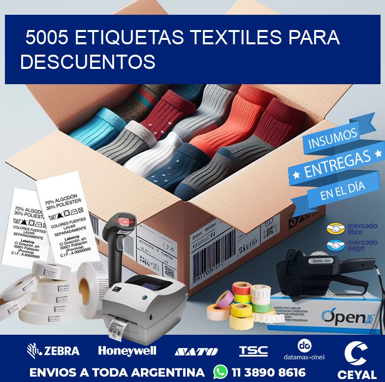 5005 ETIQUETAS TEXTILES PARA DESCUENTOS